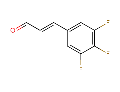 Molecular Structure of 857722-21-5 ((E)-3-(3,4,5-trifluorophenyl)acrylaldehyde)