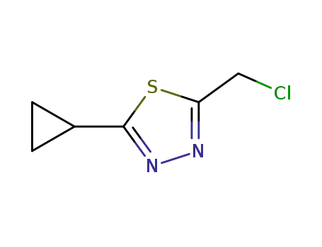 Molecular Structure of 138300-59-1 (2-CHLOROMETHYL-5-CYCLOPROPYL-1,3,4-THIADIAZOLE)