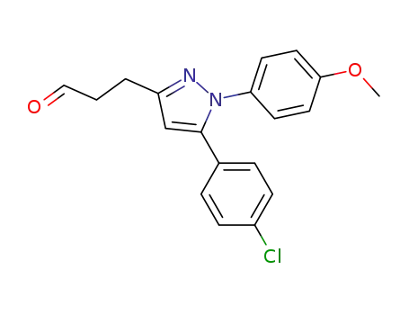 1H-Pyrazole-3-propanal, 5-(4-chlorophenyl)-1-(4-methoxyphenyl)-