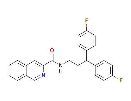 3-Isoquinolinecarboxamide,  N-[3,3-bis(4-fluorophenyl)propyl]-