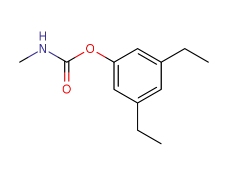 Molecular Structure of 60181-82-0 ((3,5-diethylphenyl) N-methylcarbamate)