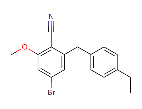 2-(4-ethylbenzyl)-4-bromo-6-methoxybenzonitrile