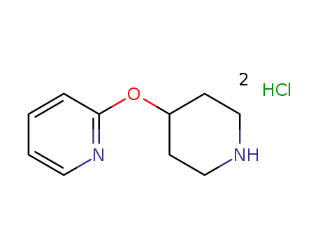 Molecular Structure of 313490-36-7 (2-(PIPERIDIN-4-YLOXY)PYRIDINE DIHYDROCHLORIDE)
