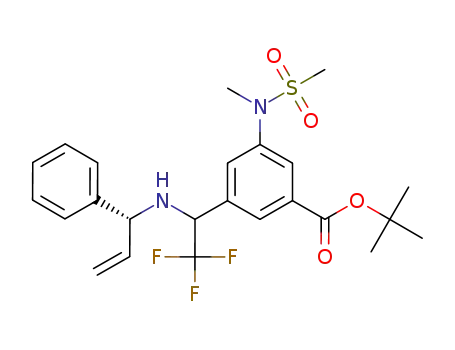tert-butyl 3-[methyl(methylsulfonyl)amino]-5-(2,2,2-trifluoro-1-{[(1R)-1-phenylprop-2-en-1-yl]amino}ethyl)benzoate