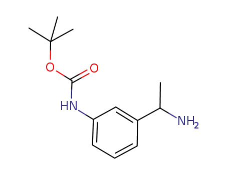 Molecular Structure of 886362-19-2 (3-(1'-AMINOETHYL)-1-N-BOC-ANILINE)