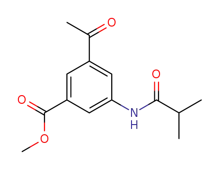 3-acetyl-5-isobutyrylamino-benzoic acid methyl ester