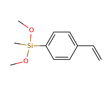 Molecular Structure of 17998-86-6 (Silane, (4-ethenylphenyl)dimethoxymethyl-)