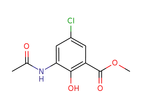 Benzoic acid, 3-(acetylamino)-5-chloro-2-hydroxy-, methyl ester