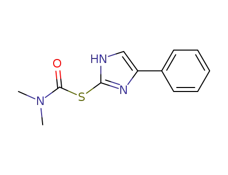 Molecular Structure of 125306-18-5 (2-(N,N-dimethylcarbamoylthio)-4-phenyl-imidazole)