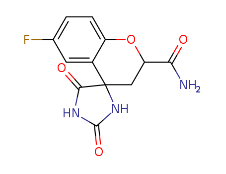 Spiro[4H-1-benzopyran-4,4'-imidazolidine]-2-carboxamide, 6-fluoro-2,3-dihydro-2',5'-dioxo-