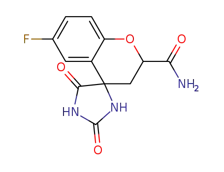 6-Fluoro-2',5'-dioxo-2,3-dihydrospiro[chromene-4,4'-imidazolidine]-2-carboxamide