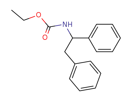 Molecular Structure of 21203-49-6 (ethyl (1,2-diphenylethyl)carbamate)