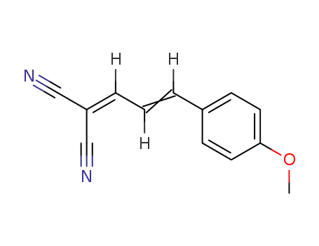Molecular Structure of 122055-54-3 (4-(4-methoxyphenyl)-1,1-dicyano-1,3-butadiene)