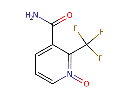 Molecular Structure of 923288-75-9 (3-Pyridinecarboxamide, 2-(trifluoromethyl)-, 1-oxide)