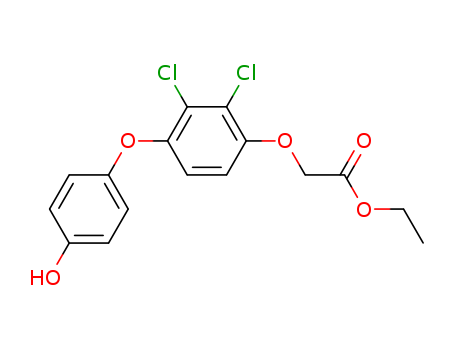 Acetic acid, [2,3-dichloro-4-(4-hydroxyphenoxy)phenoxy]-, ethyl ester