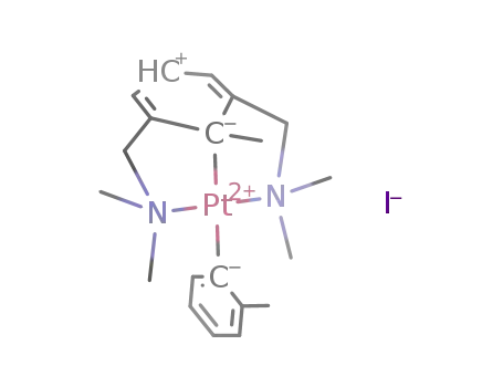 [Pt(o-tolyl)(C<sub>6</sub>H<sub>3</sub>(CH<sub>3</sub>)(CH<sub>2</sub>N(CH<sub>3</sub>)2)2-o,o')]I