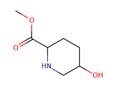 Molecular Structure of 189952-46-3 (2-Piperidinecarboxylicacid,5-hydroxy-,methylester,cis-(9CI))