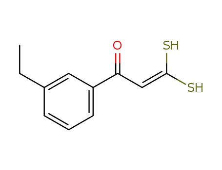 1-(3-ethylphenyl)-3,3-dimercaptoprop-2-en-1-one