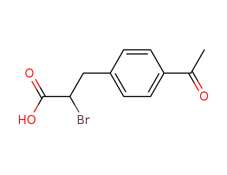4-아세틸-알파-브로모히드로신남산