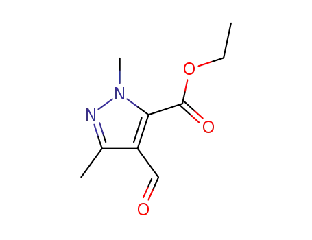 1H-Pyrazole-5-carboxylic acid, 4-formyl-1,3-dimethyl-, ethyl ester