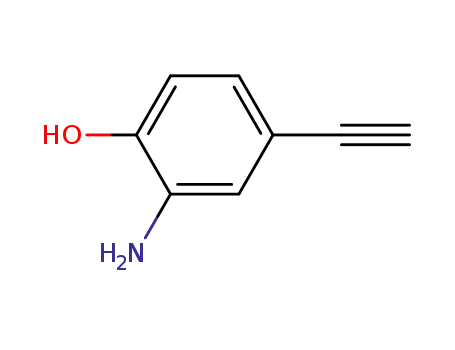 Molecular Structure of 70239-82-6 (Phenol, 2-amino-4-ethynyl- (9CI))