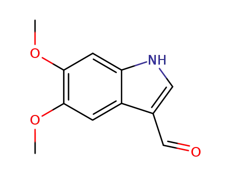 Molecular Structure of 142769-27-5 (5,6-DIMETHOXY-1H-INDOLE-3-CARBALDEHYDE)