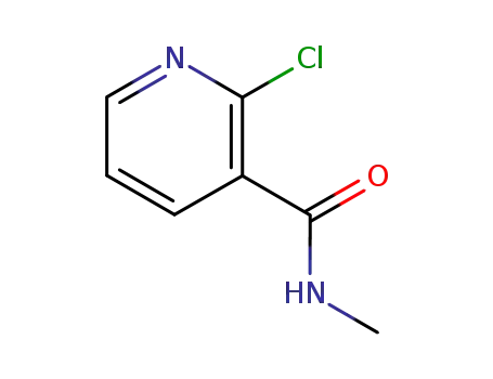 Molecular Structure of 52943-20-1 (2-Chloro-N-methylnicotinamide)