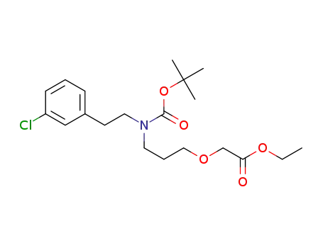 ethyl (3-{(tert-butoxycarbonyl)[2-(3-chlorophenyl)ethyl]amino}propoxy)acetate