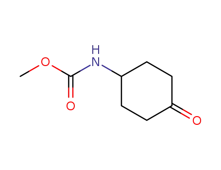 Molecular Structure of 913738-56-4 (Carbamic  acid,  (4-oxocyclohexyl)-,  methyl  ester  (9CI))