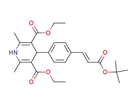 4-[4-(2-tert-Butoxycarbonyl-vinyl)-phenyl]-2,6-dimethyl-1,4-dihydro-pyridine-3,5-dicarboxylic acid diethyl ester