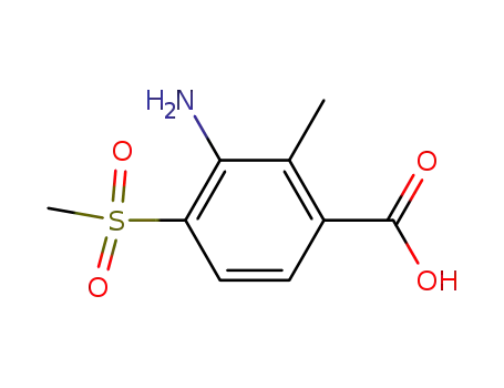 Benzoic acid, 3-amino-2-methyl-4-(methylsulfonyl)-