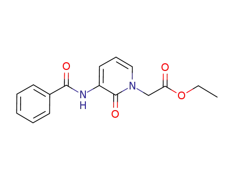 Molecular Structure of 1000693-06-0 (ethyl [3-(benzoylamino)-2-oxopyridin-1(2H)-yl]acetate)
