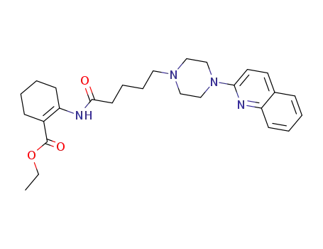 ethyl 2-[5-(4-quinolin-2-ylpiperazin-1-yl)pentanoylamino]cyclohex-1-enecarboxylate