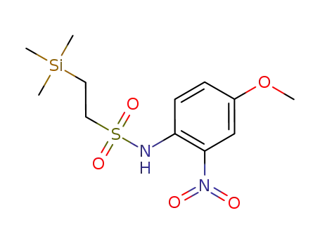 Molecular Structure of 1045771-65-0 (2-(trimethylsilanyl)ethanesulfonic acid (4-methoxy-2-nitrophenyl)amide)