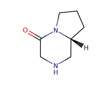 Molecular Structure of 929047-07-4 ((R)-HEXAHYDRO-PYRROLO[1,2-A]PYRAZIN-4-ONE)
