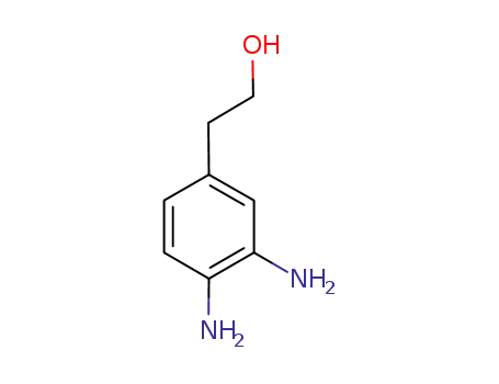 Molecular Structure of 15788-14-4 (Benzeneethanol,  3,4-diamino-)