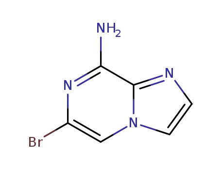 Molecular Structure of 117718-84-0 (6-bromoimidazo[1,2-a]pyrazin-8-amine)