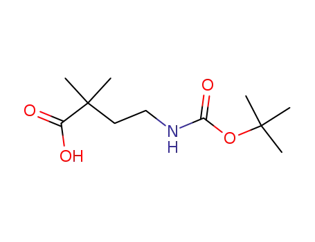 Molecular Structure of 153039-17-9 (4-BOC-AMINO-2,2-DIMETHYLBUTYRIC ACID)