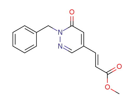 2-Propenoic acid, 3-[1,6-dihydro-6-oxo-1-(phenylmethyl)-4-pyridazinyl]-,
methyl ester, (2E)-