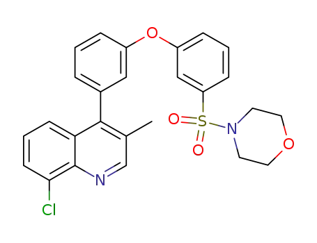 8-chloro-3-methyl-4-{3-[3-(morpholin-4-ylsulfonyl)phenoxy]phenyl}quinoline