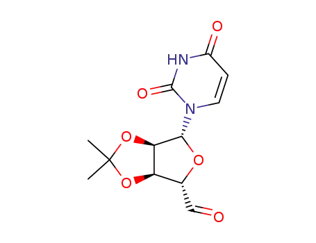 Molecular Structure of 27999-65-1 (Uridine, 5'-deoxy-2',3'-O-(1-methylethylidene)-5'-oxo-)