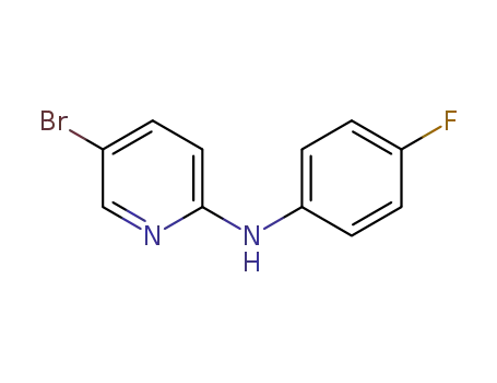Molecular Structure of 918305-48-3 (N-(5-Bromo-2-pyridinyl)-N-(4-fluorophenyl)amine)