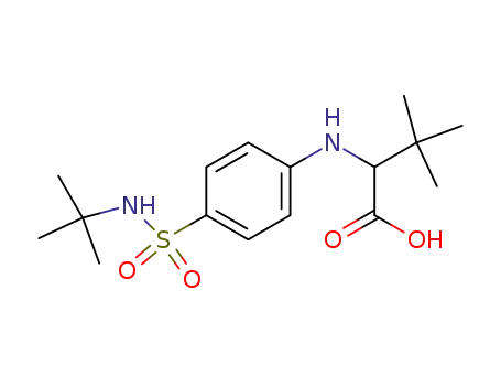 2-(4-(N-tert-butylsulfamoyl)phenylamino)-3,3-dimethylbutanoic acid