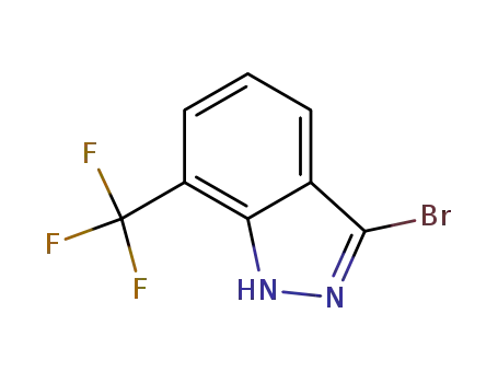 Molecular Structure of 885693-99-2 (3-bromo-7-(trifluoromethyl)-1H-indazole)