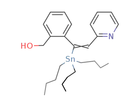 C<sub>5</sub>H<sub>4</sub>NCHCSn(C<sub>4</sub>H<sub>9</sub>)3C<sub>6</sub>H<sub>4</sub>(o-CH<sub>2</sub>OH)