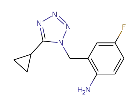 Benzenamine, 2-[(5-cyclopropyl-1H-tetrazol-1-yl)methyl]-4-fluoro-