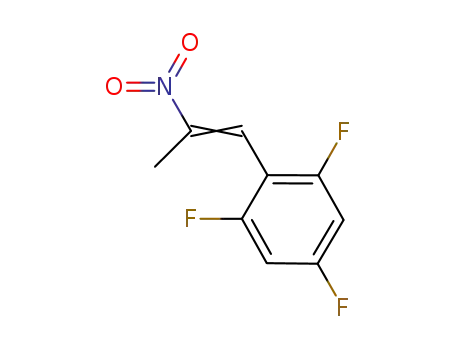 Molecular Structure of 853654-95-2 (Benzene, 1,3,5-trifluoro-2-(2-nitro-1-propenyl)-)