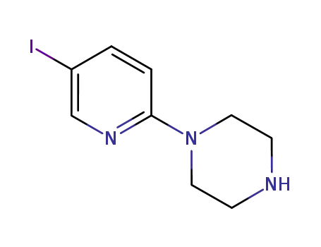 Molecular Structure of 219635-89-9 (1-(5-IODO-PYRIDIN-2-YL)-PIPERAZINE)