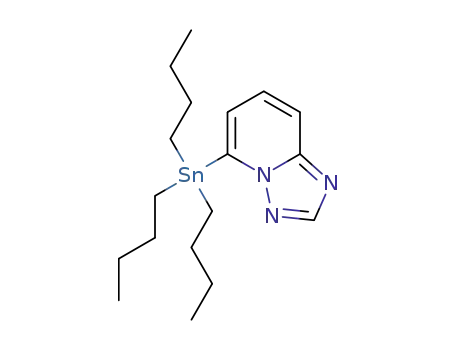 Molecular Structure of 1332076-55-7 (5-(tributylstannyl)-[1,2,4]triazolo[1,5-a]pyridine)