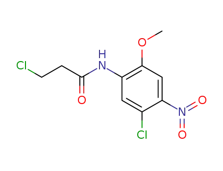 1-(β-chloropropionylamino) 2-methoxy 4-nitro 5-chlorobenzene